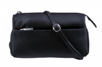 Malá kožená kabelka - moderní psaníčko ET-2046 černé, Estelle