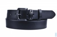 Pánský kožený černý pásek 9-1-60 šířka 40 mm, Penny Belts