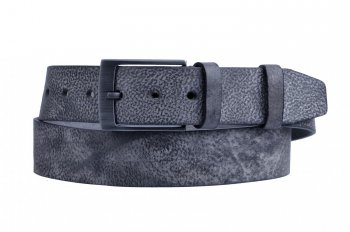 Pánský kožený opasek 35-65/W šedý - velikost 95 cm, Penny Belts