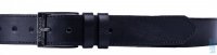Pánský kožený pásek černý 17-1-60 obvod pasu 120 cm dlouhý, Penny Belts