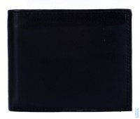 Pánská malá kožená peněženka černá 1147, Neus