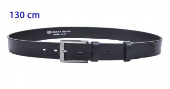 Dlouhý pánský kožený pásek černý 35-100-4-60 obvod pasu 130 cm, Penny Belts