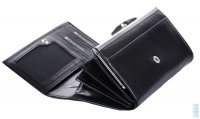 peněženka kožená rámková 03-2707-01 černá, Genevian