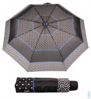 Dámský skládací deštník Hit Mini Triple 700165PL-01 černo modrý, derby