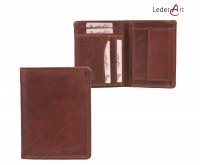 Pánská kožená peněženka LAB-102 hnědá, LederArt