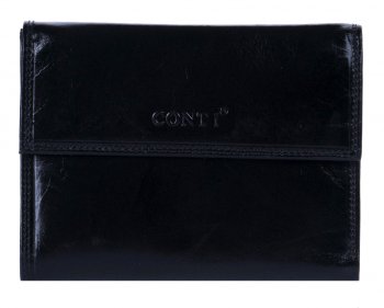 Dámská peněženka kožená černá 6033, Conti
