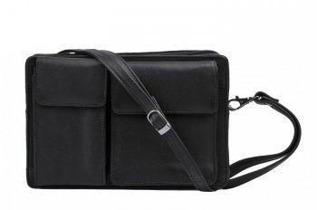 Pánská kožená taštička na doklady HT-100 černá, New bags leather