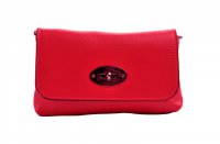 Malá kožená kabelka - psaníčko  5207 červená, MAXFLY