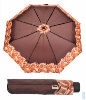 Dámský skládací deštník  Mini Race carbon Da. gem. 72616513 hnědý, Doppler