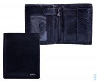 Peněženka kožená 4402 UNNO černá - poslední kus - horší krabička, Cosset