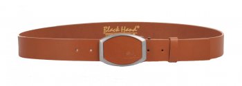 Kožený pásek hnědý 039-72, BLACK HAND