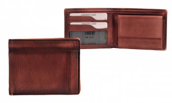 Pánská kožená peněženka DR-56 světle hnědá, Neus