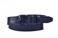 Pánský kožený černý pásek 006-98 velikost 95 cm, BLACK HAND