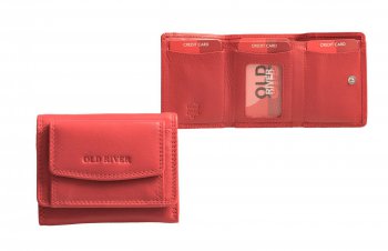 Menší kožená peněženka MW-107 červená, Old River