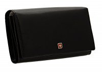 Dámská dlouhá černá peněženka  03-2312-01 černá - II. jakost, Genevian