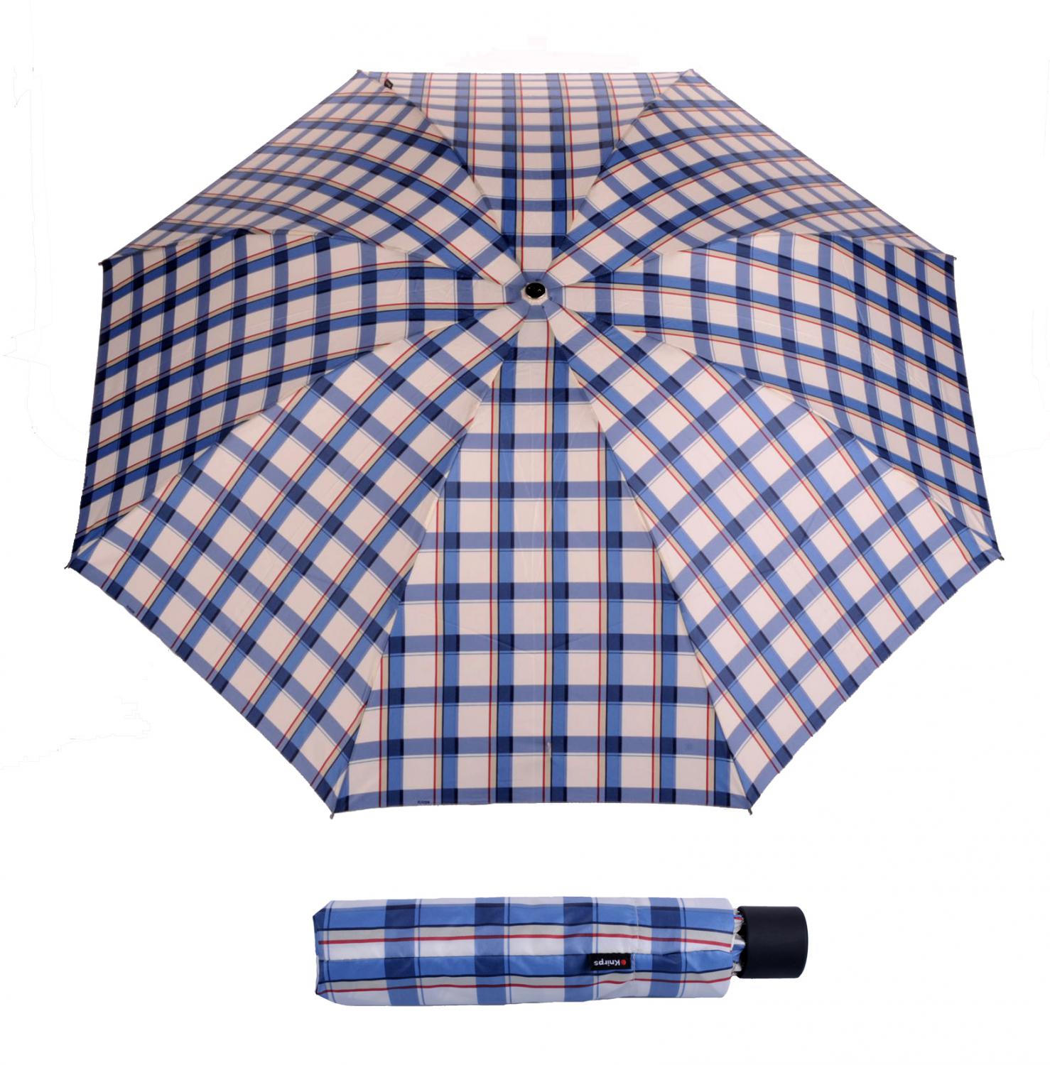 Luxusni Lehky Destnik Mini Ultralight Check Blue 8614251 Doprava Zdarma Knirps Kozene Zbozi Sara Kabelky Aktovky Batohy Penezenky Doplnky