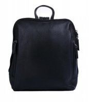 Kožený dámský batoh ET-0610 černý, Estelle