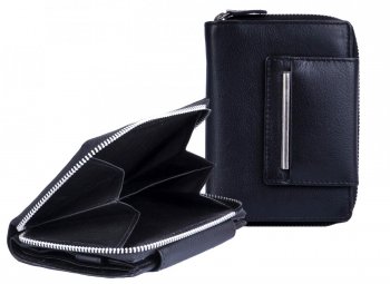 Dámská peněženka kožená  EM-2274 černá, Neus