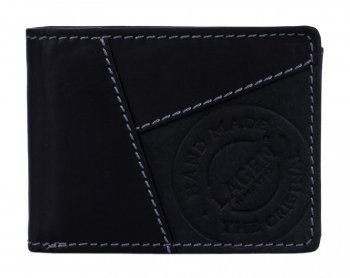 pánská peněženka kožená 511451 BLK černá, Lagen