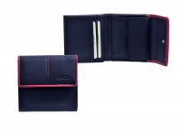 Dámská malá kožená peněženka 60980.02 černá + červená, HJP