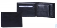 Kožená pánská peněženka P-753 černá, HELLIX
