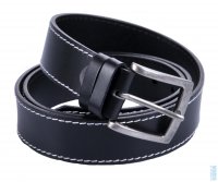 Kožený pánský pásek 501-1B-60 černý velikost 95 cm, Penny Belts