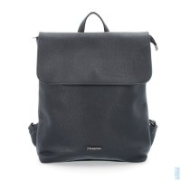 Elegantní batoh koženého vzhledu s klopou  8009 černý + doprava zdarma, TANGERIN