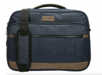 Pánská taška do práce s přihrádkou na NTB 17" 62123-002 jeans modrá, ENRICO BENETTI