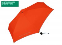Skládací deštník Ultra Mini flat tangerine 56441 oranžový, Benetton