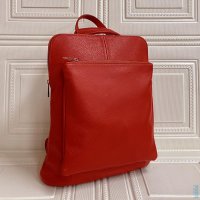 kožený batoh 5220 červený, MAXFLY