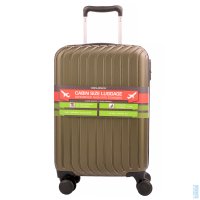 Malý cestovní kabinový kufr 10473-2600 zelený - olivový, WORLDPACK