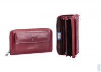 Dámská kožená peněženka na zip 4491 komodo bordo + doprava zdarma, Cosset