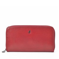 Kožená dámská peněženka na zip 4492 KOMODO RED + doprava zdarma, Cosset