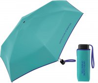 Dámský skládací deštník Ultra Mini flat Latigo Bay 56466 tyrkysový, Benetton