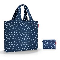 Velká cestovní a plážová taška Mini maxi beachbag spots navy AA4044, Reisenthel