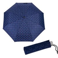 Dámský skládací lehký deštník Mini Light 722165CZ-2 tmavě modrý, kolečka, Doppler