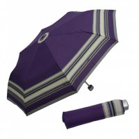Dámský skládací lehký deštník Mini Light Fashion fialový s lemem tečky 722165CZ21, Doppler