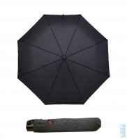 Pánský skládací deštník 8986410 černý s hedvábnou strukturou, KNIRPS