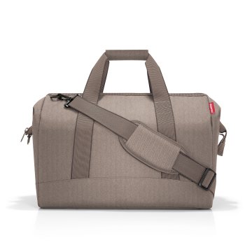 Allrounder L herringbone mokka elegantn cestovn taka MT6054, Reisenthel