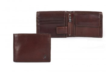 Pánská malá kožená peněženka 4503 komodo hnědá + doprava zdarma, Cosset