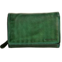 Kožená dámská peněženka WS-6022 zelená, Old River