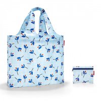 Velká cestovní a plážová taška Mini maxi beachbag Leaves Blue AA0056, Reisenthel