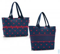 Elegantní nákupní kabelka na zip shopper e1 mixed dots red RJ3075, Reisenthel