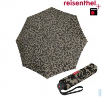 Dámský skládací lehký deštník umbrella pocket classic baroque taupe RS7027, Reisenthel