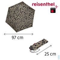 Lehký dámský skládací plochý deštník Reisenthel Umbrella Pocket Mini Baroque marble RT7061, Reisenthel