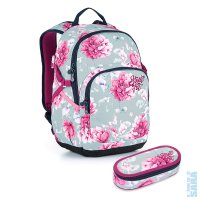 Studentský batoh s květinami YOKO 21030 SET SMALL, Topgal